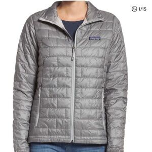 Patagonia Gray Quilted Puffer Jacket